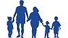 Grafische Darstellung einer Familie (Quelle: www. pixabay.com)